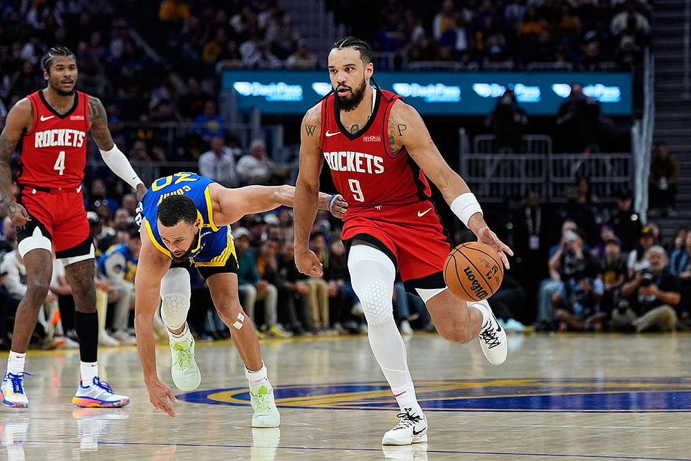 NBA Basketball Game: Golden State Warriors vs Houston Rockets