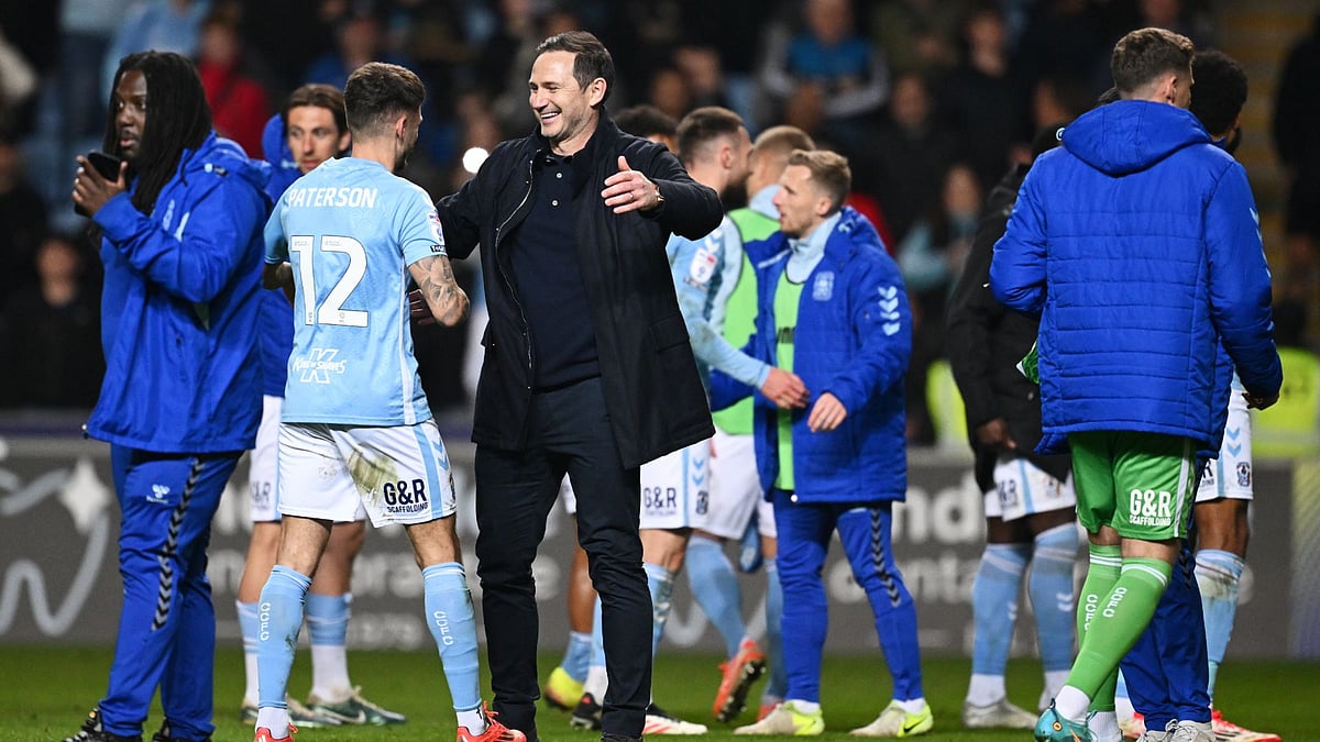 Paterson and Lampard celebrate Coventry's dramatic winner