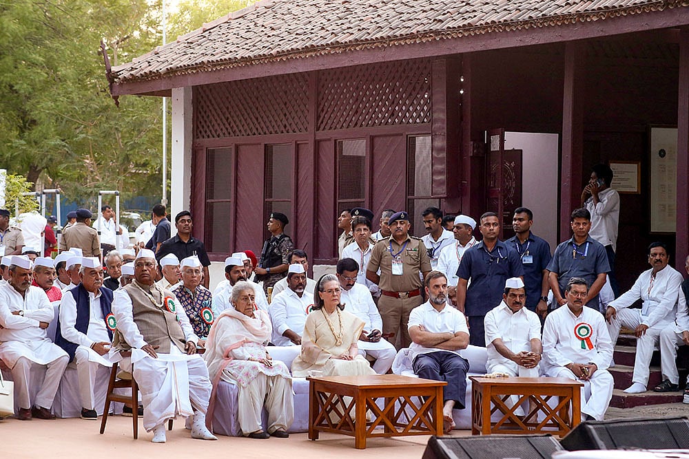 Congress prayer meet at Sabarmati Ashram