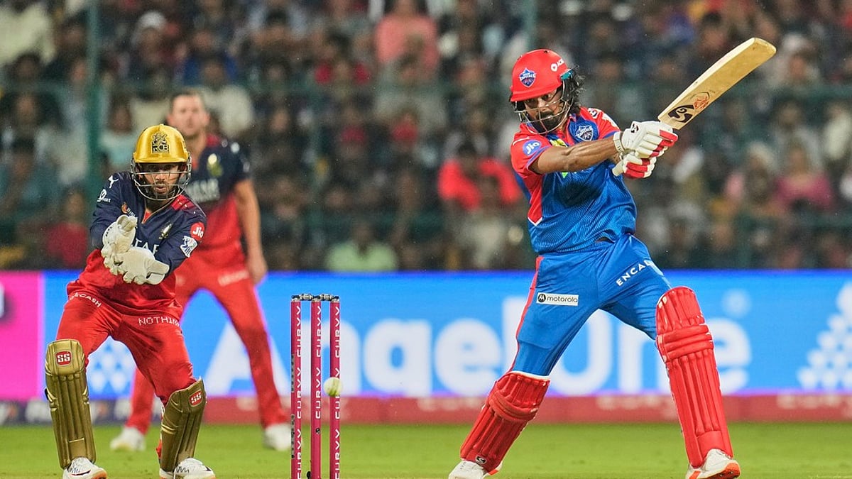 Delhi Capitals KL Rahul against Royal Challengers Bengaluru