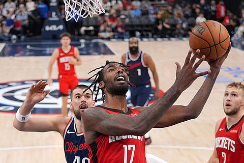 NBA Basketball Game: Los Angeles Clippers vs Houston Rockets