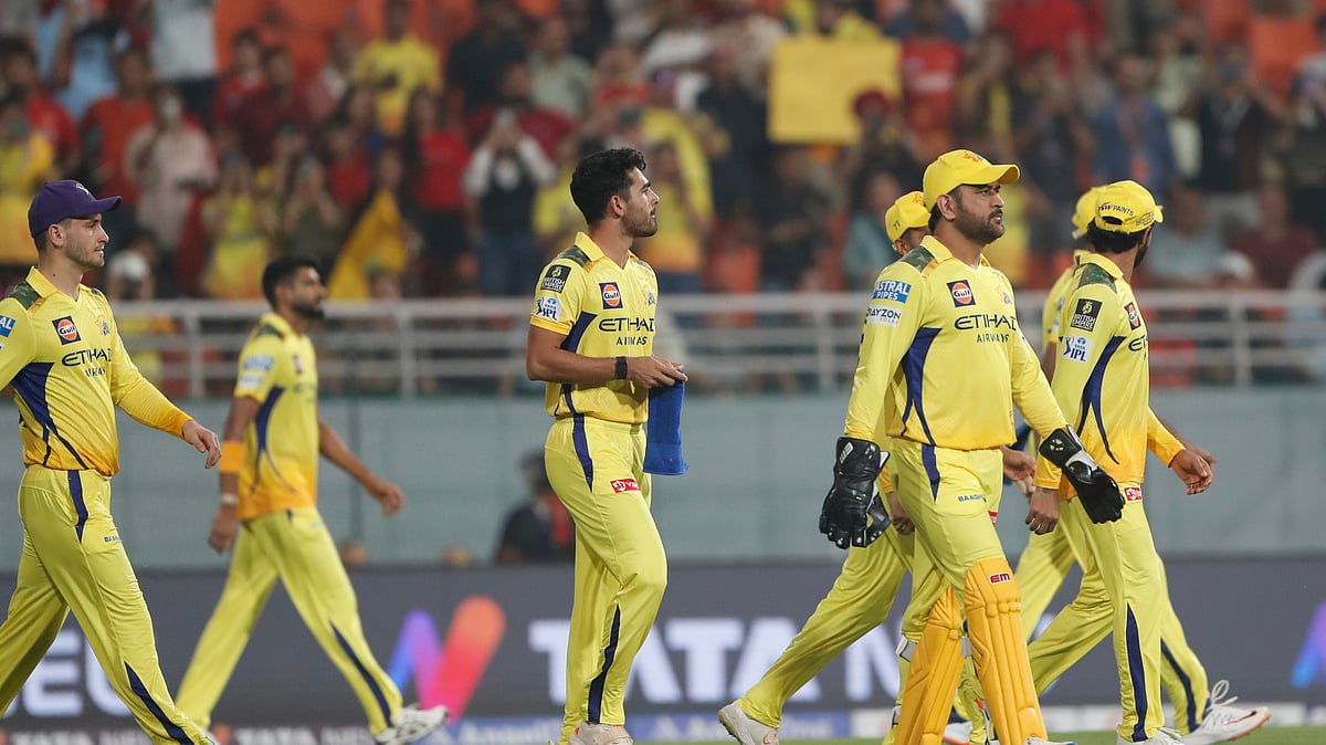 (AP Photo/Surjeet Yadav) : Chennai Super Kings currently sit at the bottom of IPL 2025 table.