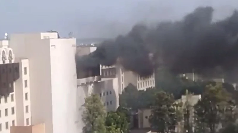 fire that erupted in Islamabads Serena hotel