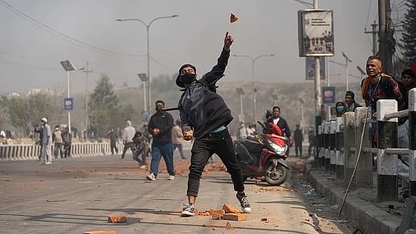 nepal protestor