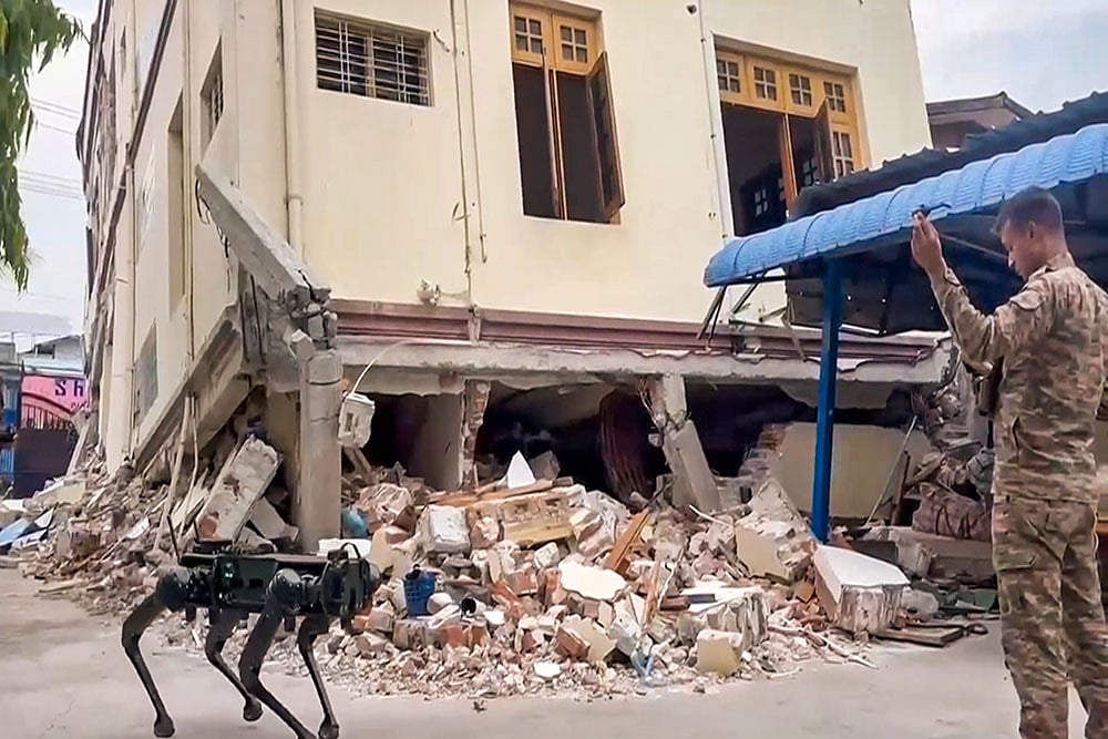 Rescue operation in earthquake-hit Myanmar