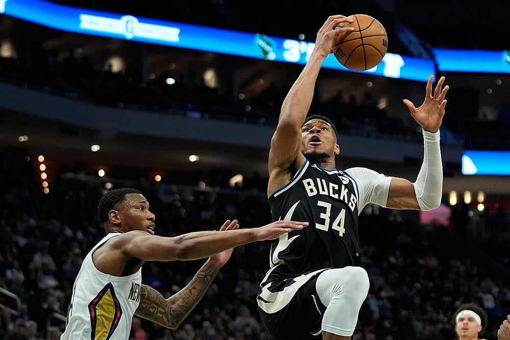 NBA Basketball: Milwaukee Bucks vs New Orleans Pelicans