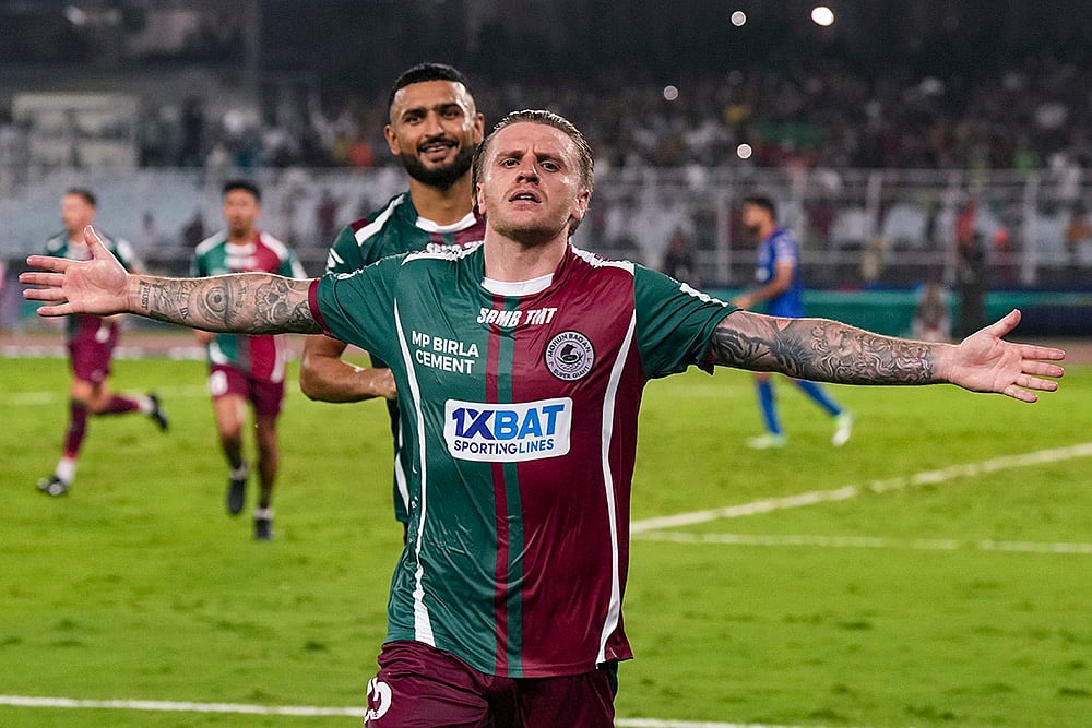 | Photo: PTI/Swapan Mahapatra : ISL 2024-25 Final: Mohun Bagan vs Bengaluru FC