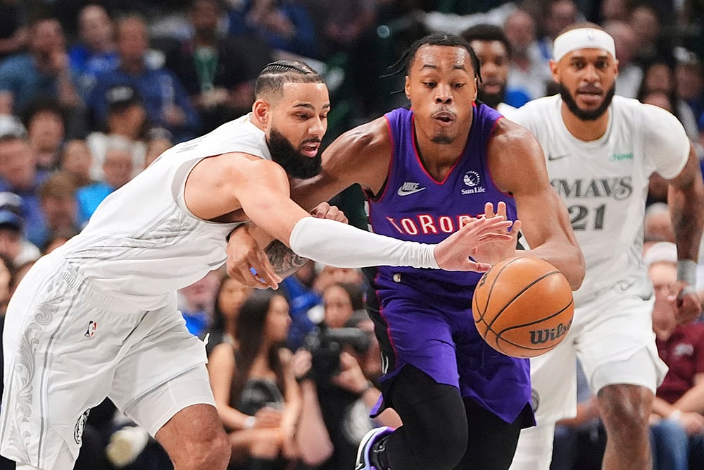 NBA Basketball 2024-25 Dallas Mavericks vs Toronto Raptors: Caleb Martin