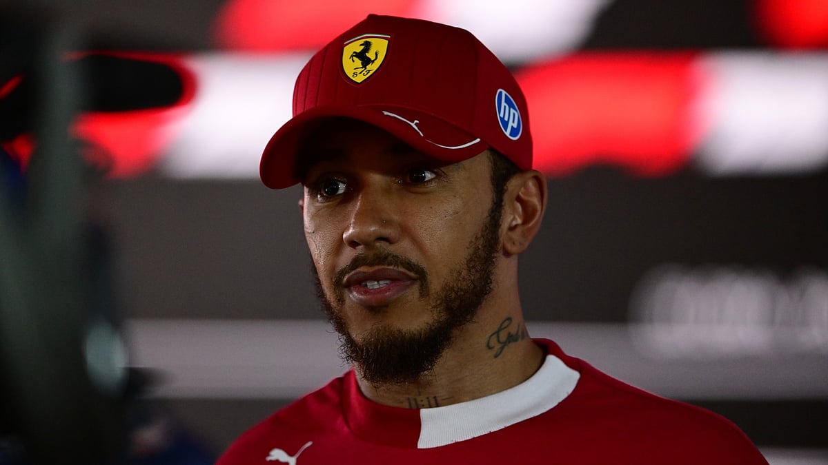 Ferrari's Lewis Hamilton.
