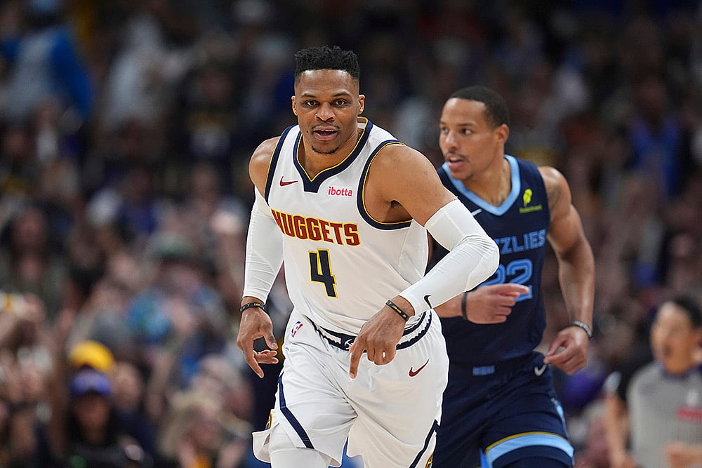 NBA Basketball 2024-25 Denver Nuggets vs Memphis Grizzlies: Russell Westbrook