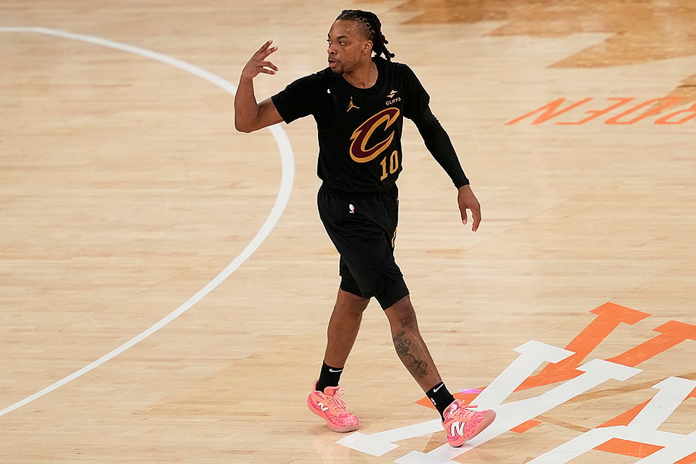NBA Basketball 2024-25 New York Knicks vs Cleveland Cavaliers: Darius Garland