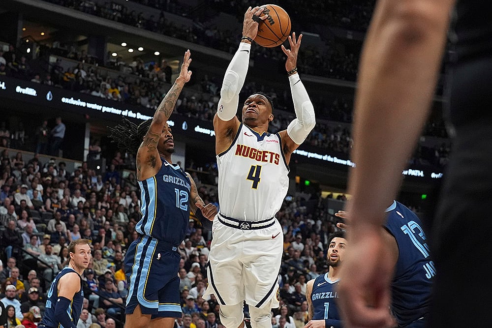 NBA Basketball 2024-25 Denver Nuggets vs Memphis Grizzlies: Russell Westbrook