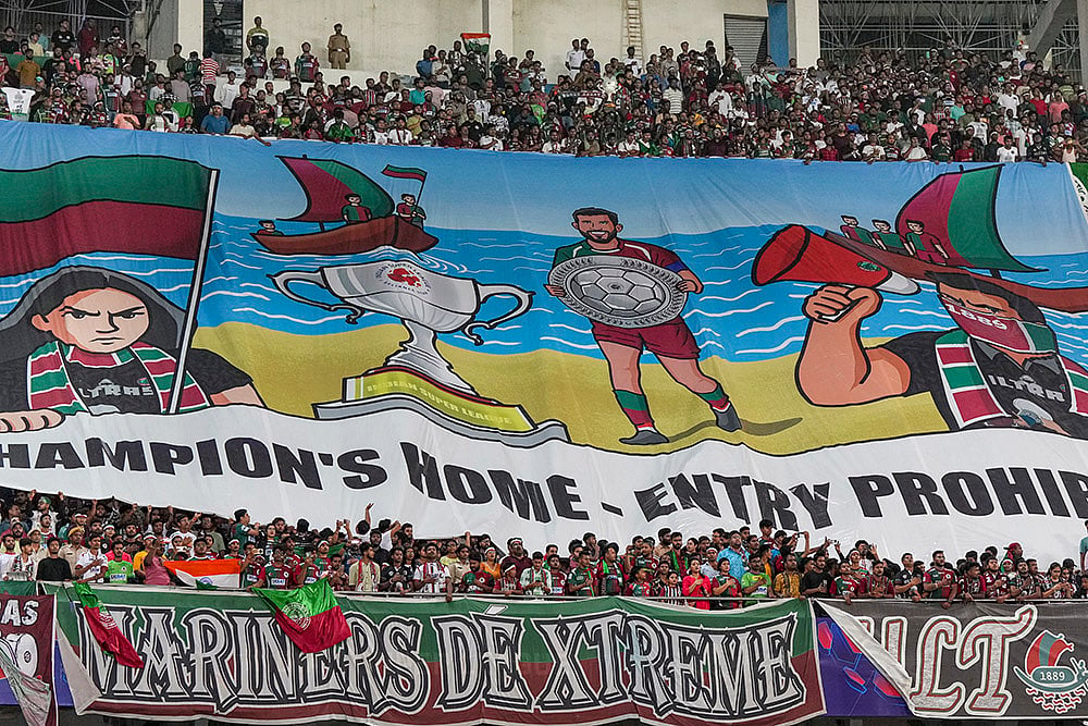 Indian Super League 2024-25 Final Mohun Bagan vs Bengaluru FC: MBSG tifo