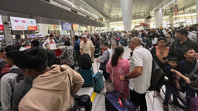 Passengers stranded at Delhi Airport as dust storm affects flight operations