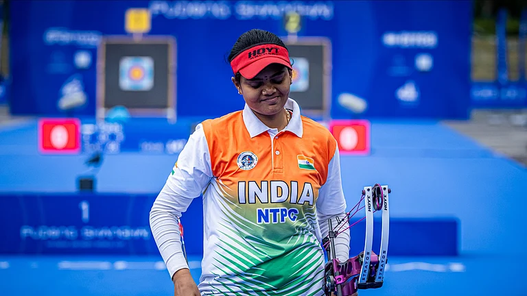 Indian archer Jyothi Surekha Vennam. - Photo: X | World Archery