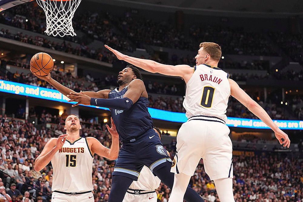 NBA Basketball 2024-25 Denver Nuggets vs Memphis Grizzlies: Jaren Jackson Jr
