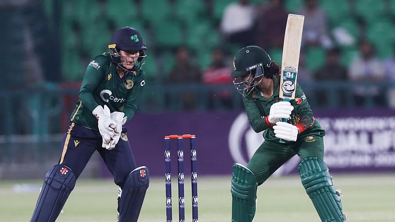 Bangladesh innings against Ireland in the ICC Womens World Cup Qualifier