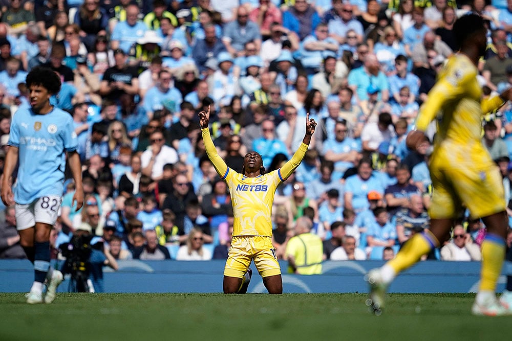 Britain Soccer Premier League Man City vs Crystal Palace: Eberechi Eze 