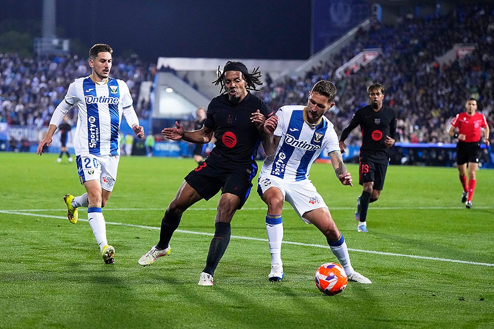 Spain Soccer La Liga 2024-25 CD Leganes vs Barcelona: Jules Kounde