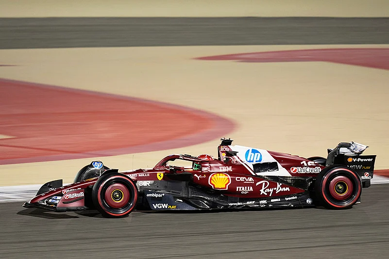 Bahrain F1 GP Auto Racing Qualifying: Charles Leclerc