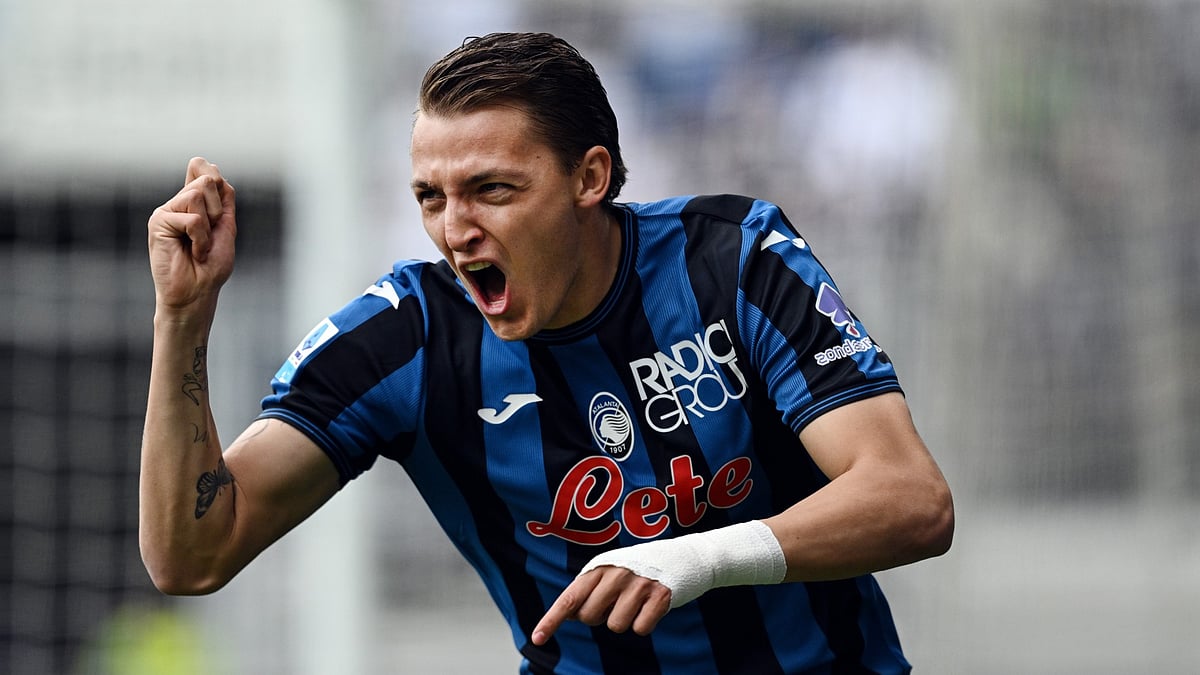 Mateo Retegui celebrates against Bologna - null