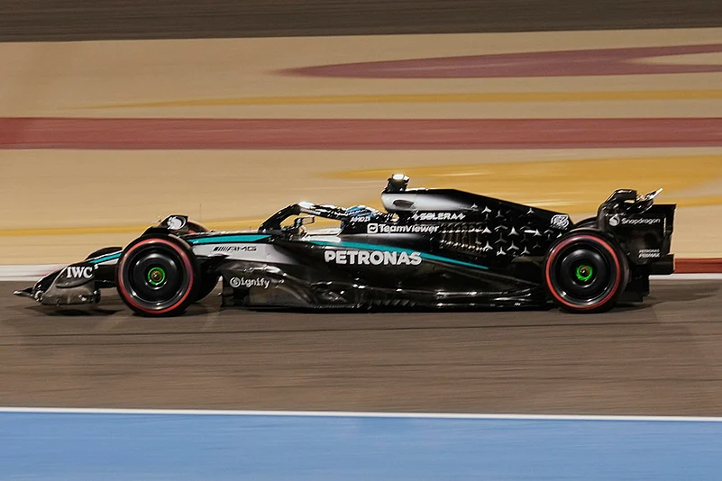 Bahrain F1 GP Auto Racing Qualifying: George Russell
