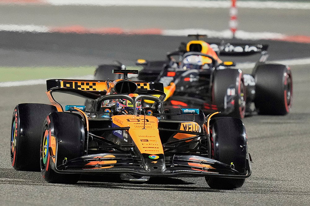 Bahrain F1 GP Auto Racing Qualifying: Oscar Piastri 