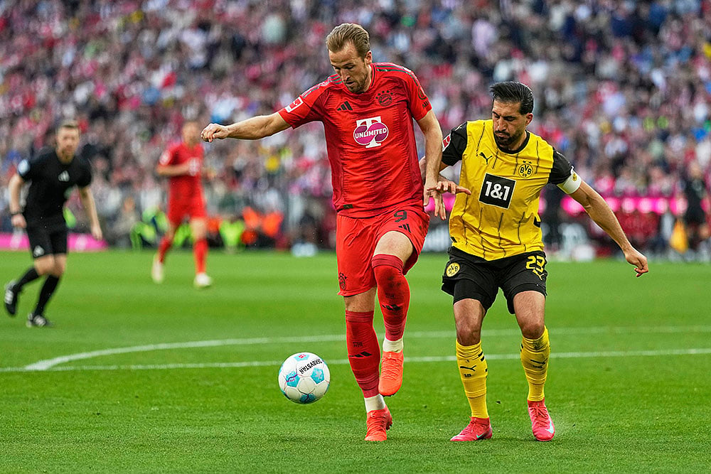 Germany Soccer Bundesliga Bayern Munich vs Borussia Dortmund:  Harry Kane