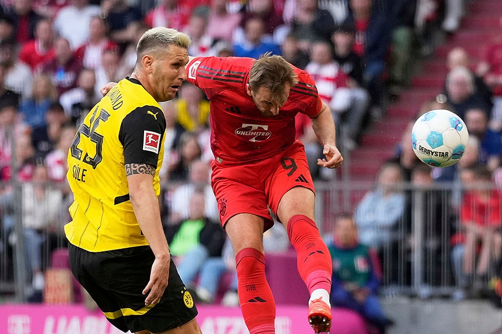 Germany Soccer Bundesliga Bayern Munich vs Borussia Dortmund: Harry Kane
