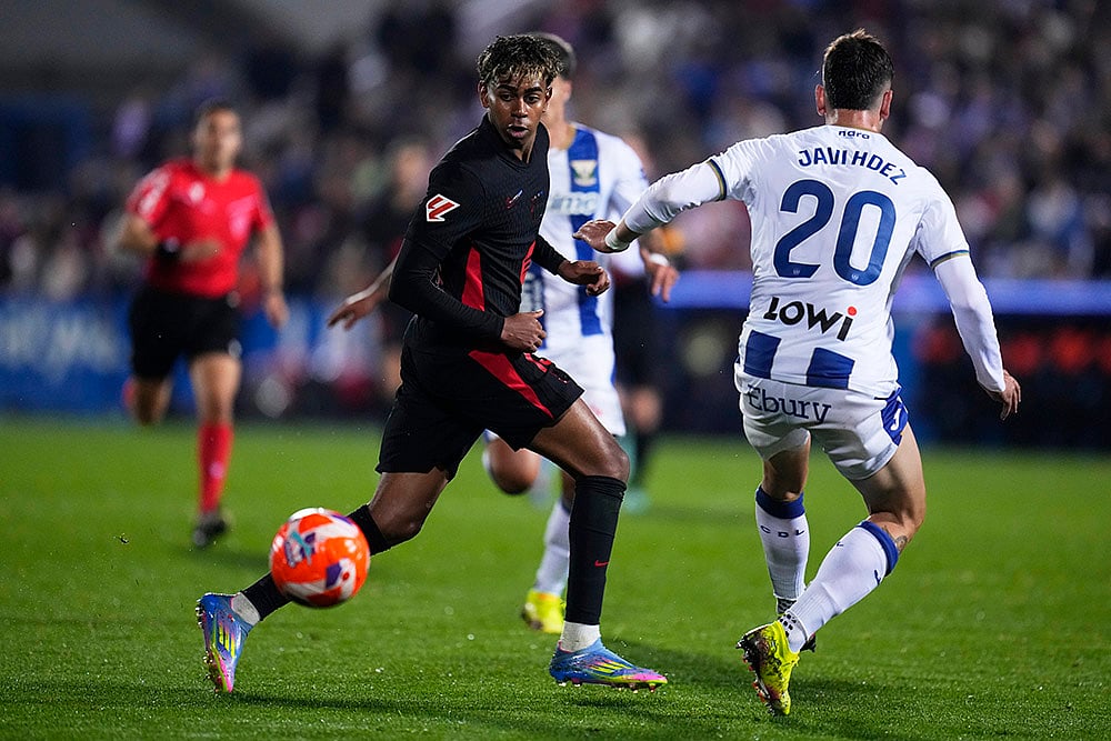 Spain Soccer La Liga 2024-25 CD Leganes vs Barcelona: Lamine Yamal