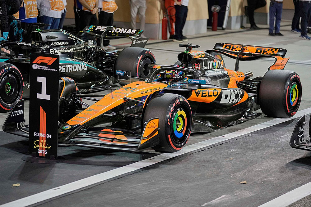 Bahrain F1 GP Auto Racing Qualifying: Oscar Piastri