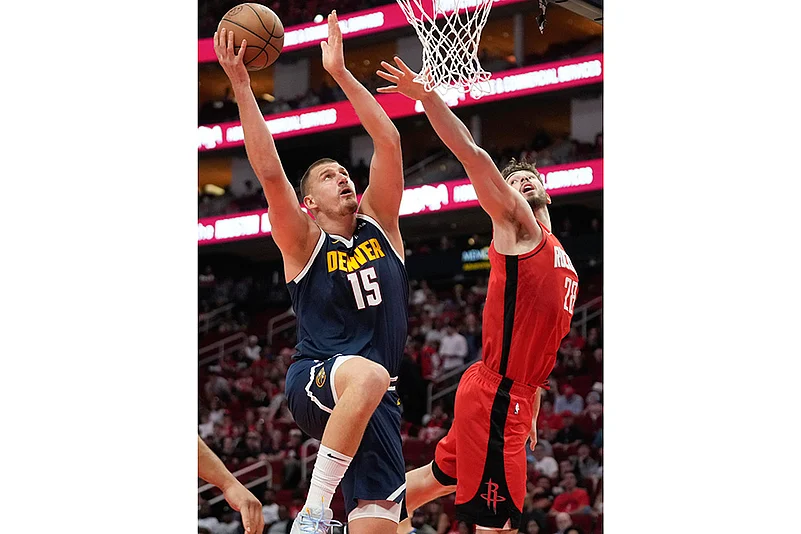 NBA Basketball 2024-25 Denver Nuggets vs Houston Rockets: Nikola Jokic
