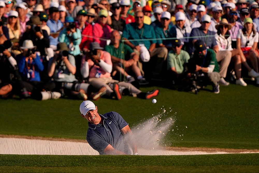Masters golf tournament at Augusta National Golf Club: Rory McIlroy