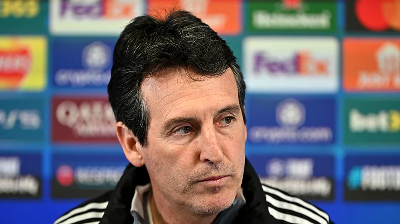 Unai Emery speaking ahead of Aston Villas second leg against PSG.