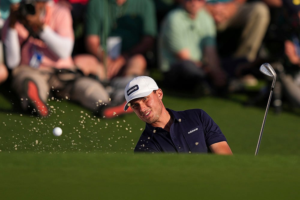 Masters golf tournament at Augusta National Golf Club: Ludvig Aberg