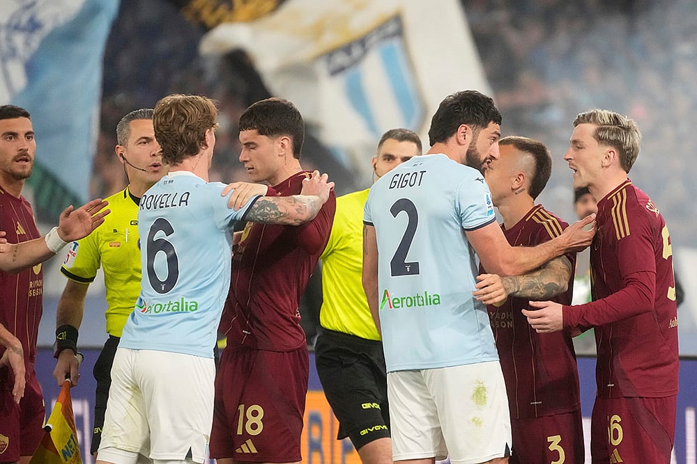 Italy Soccer Serie A 2024-25 Lazio and Roma: 