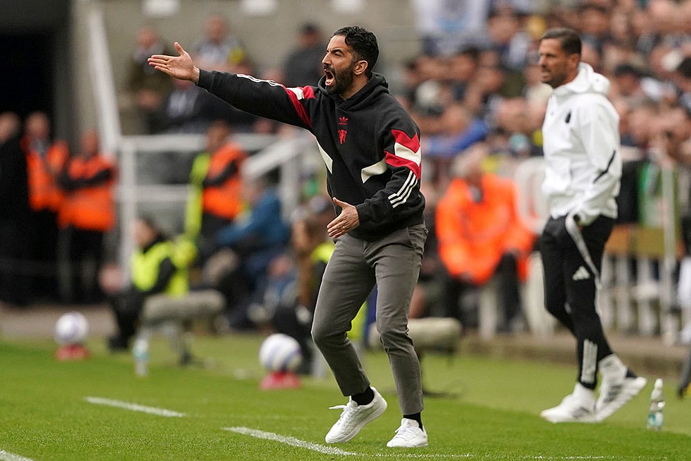 Britain Soccer Premier League Newcastle United and Manchester United: Ruben Amorim 