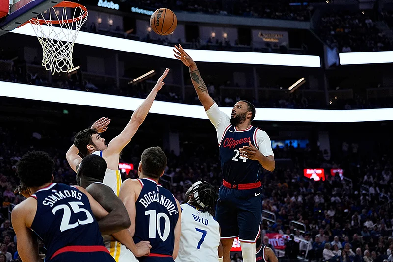 NBA Basketball 2024-25 Los Angeles Clippers vs Golden State Warriors: Norman Powell