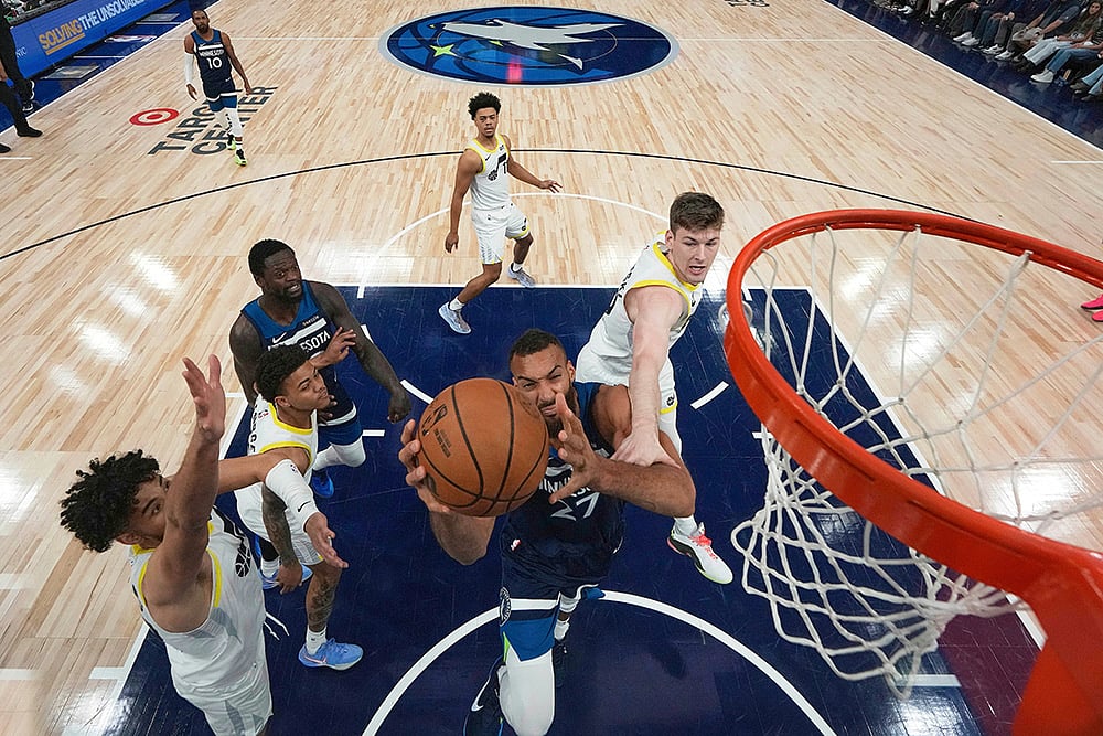 NBA Basketball 2024-25 Utah Jazz vs Minnesota Timberwolves: Rudy Gobert