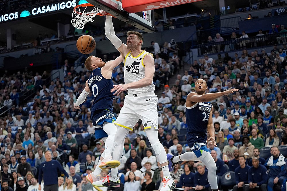 NBA Basketball 2024-25 Utah Jazz vs Minnesota Timberwolves: Micah Potter