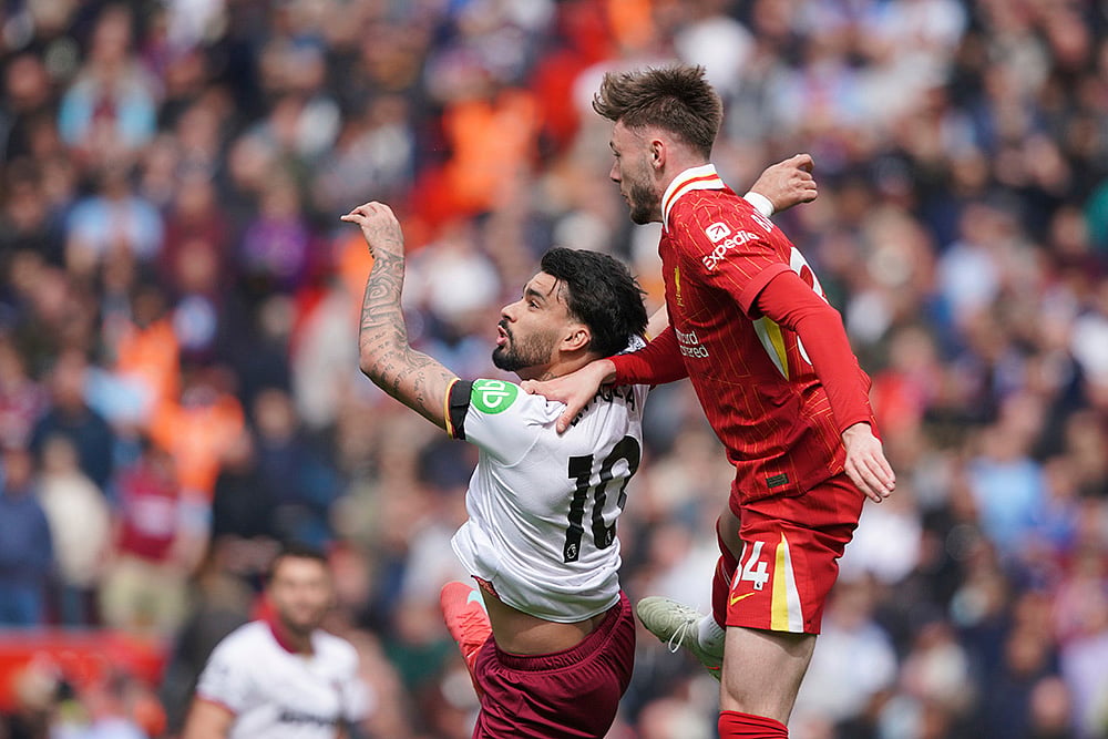 Britain Soccer Premier League Liverpool vs West Ham United: Lucas Paqueta