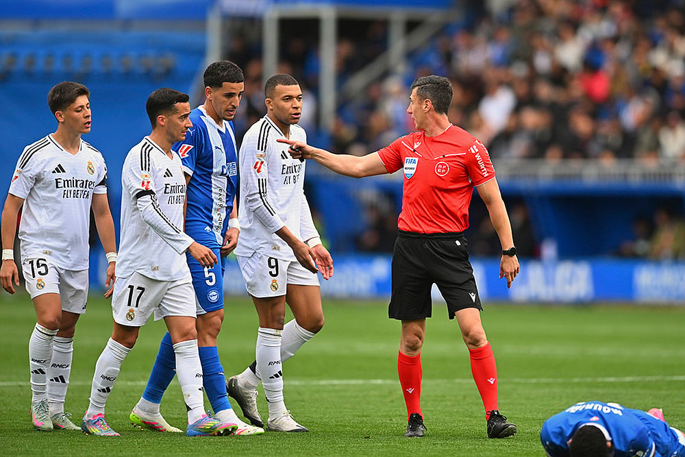 Spain Soccer La Liga Deportivo Alaves vs Real Madrid: Kylian Mbappe