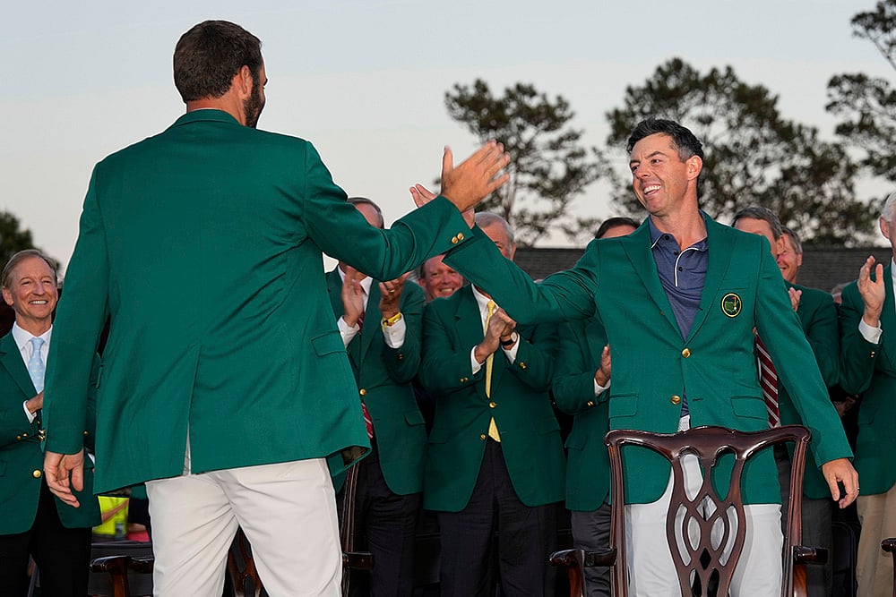 Masters golf tournament at Augusta National Golf Club: Scottie Scheffler