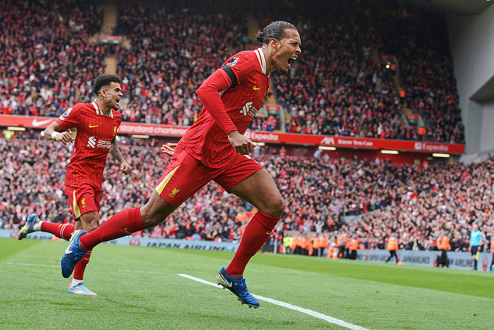 Britain Soccer Premier League Liverpool vs West Ham United: Virgil van Dijk 