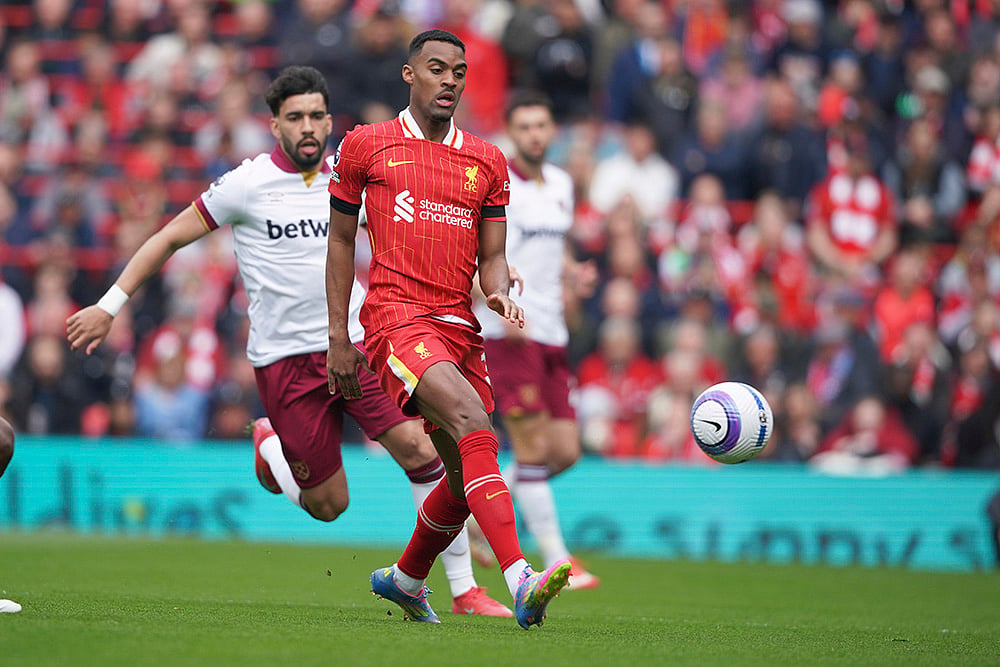 Britain Soccer Premier League Liverpool vs West Ham United: Ryan Gravenberch