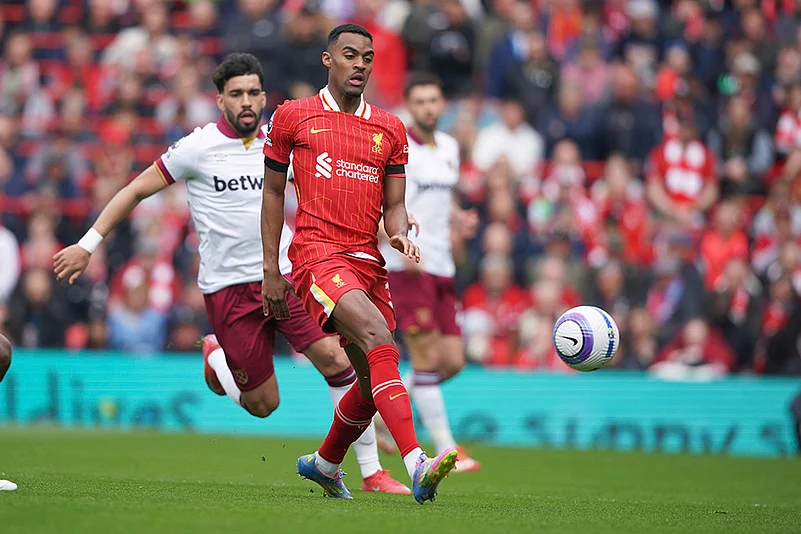 Britain Soccer Premier League Liverpool vs West Ham United: Ryan Gravenberch