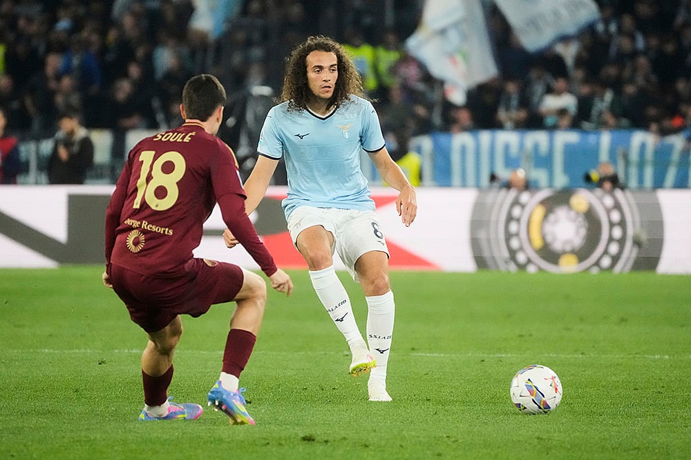 Italy Soccer Serie A 2024-25 Lazio and Roma: Matias Soule