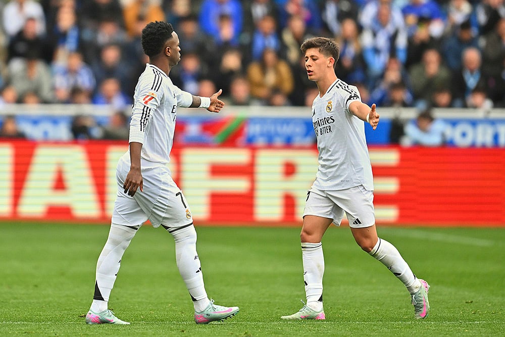 Spain Soccer La Liga Deportivo Alaves vs Real Madrid: Vinicius Junior