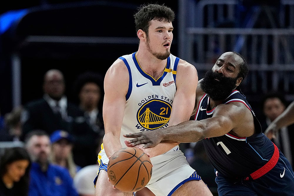 NBA Basketball 2024-25 Los Angeles Clippers vs Golden State Warriors: James Harden