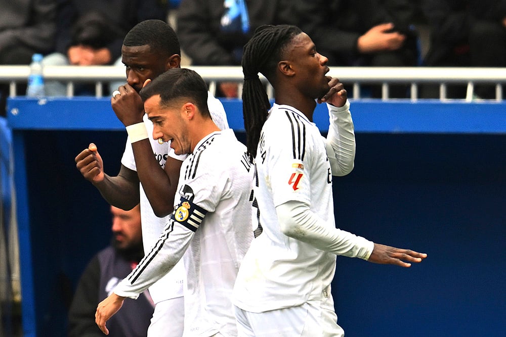 Spain Soccer La Liga Deportivo Alaves vs Real Madrid: Eduardo Camavinga